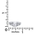 thumbnail image 3 of Round White Cubic Zirconia Split Shank Enhancer Guard Ring 14K White Gold Ring Size - 4.5, 3 of 3