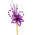 thumbnail image 1 of 13 Po de Poinsettia Scintillant Violet avec des Baies - Pack de 5, 1 of 1
