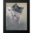 thumbnail image 2 of Harrison, Lesley 15x18 Black Modern Framed Museum Art Print Titled - Sapphires and Whiskers, 2 of 5