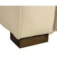 thumbnail image 2 of Riseholme Reclining Sofa with Black Legs in Contemporary Beige Leather, 2 of 26