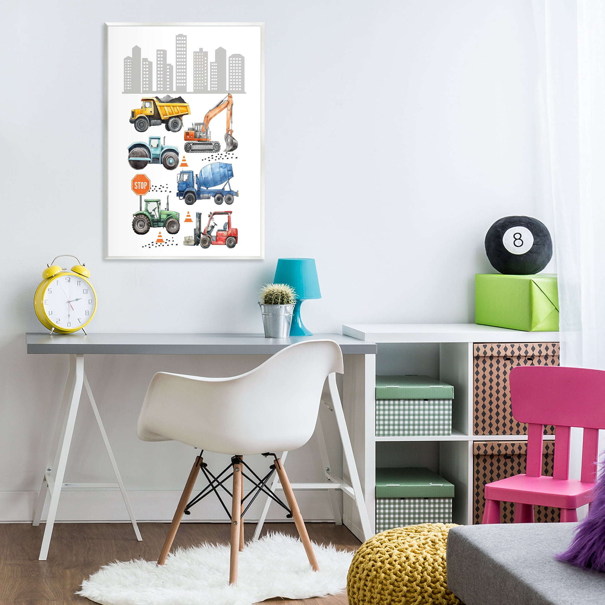 Stupell Industries City Keeps Moving Wall Plaque Art, design by Christine Simpson Art