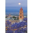 thumbnail image 2 of Paulson, Don 23x32 Black Ornate Wood Framed with Double Matting Museum Art Print Titled - Mexico, San Miguel de Allende Full moon, 2 of 4