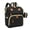 Black, variant on Diaper Bag Backpack, DERSTUEWE Diaper Backpack, Baby Bag with Insulated Bottle Pockets, Unisex, Black