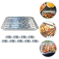 thumbnail image 3 of SHISUYAN 10 Pcs Barquettes en Aluminium Barquettes en Aluminium Table Barquettes Alimentaires Profondes Conception à Trous Barquettes en Aluminium Barquettes en Aluminium Jetables, 3 of 8