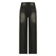 thumbnail image 4 of Vaqueros cargo de cintura media para mujer - Pantalones vaqueros elásticos de pierna ancha con bolsillos - Ligeros, transpirables, ideales para llevar con ropa informal o como prenda de playa, 4 of 8