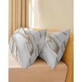 thumbnail image 4 of White Golden Marble Body Pillow Cover 20 x 54 Inch Decorative Pillow Cover Modern Abstract Art Marble Flow Lumbar Pillowcase Seasonal Rectangle Cushion Case for Couch Sofa Bed Living Room, 4 of 7