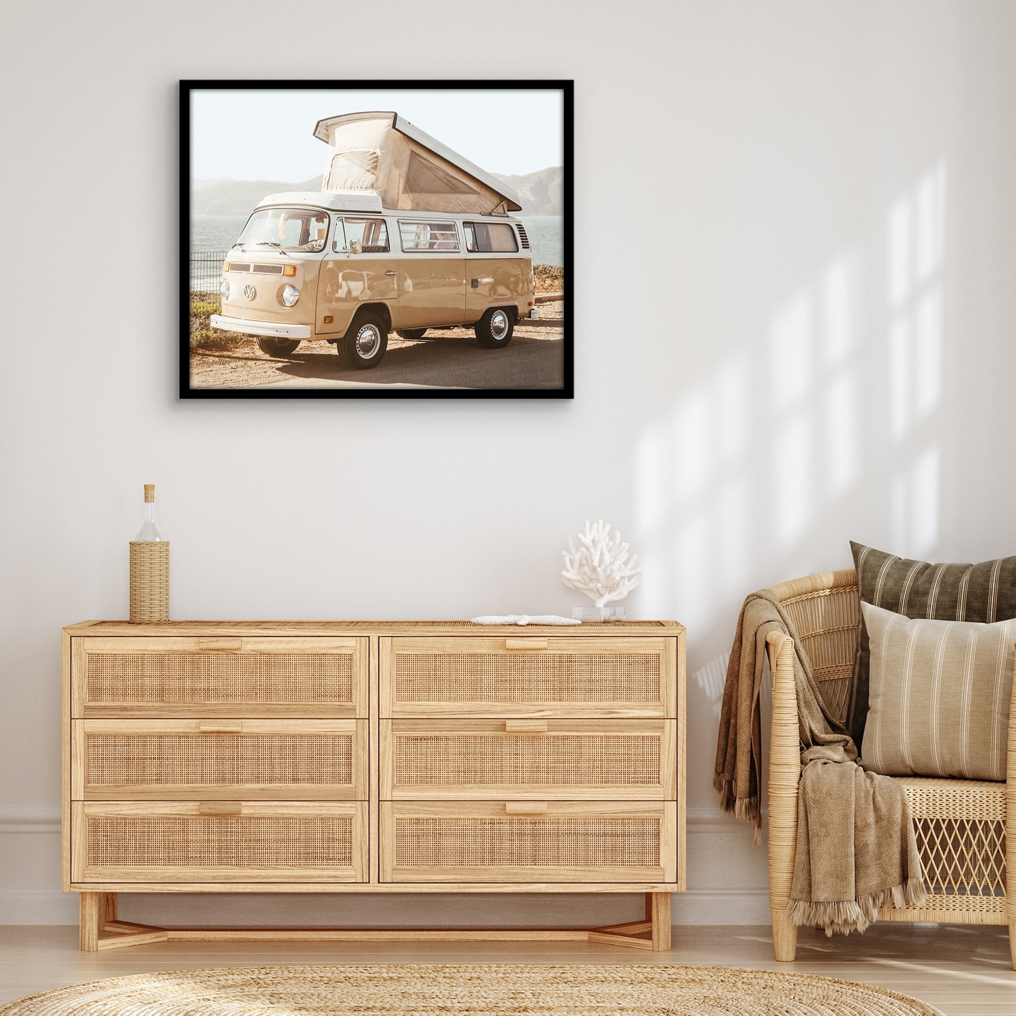 Americanflat 24x30 Picture Frame with Polished Plexiglass Streamline Collection Thin Border Wall - Black