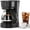 Black-Basic, variant on FREE VILLAGE Compact Coffee Machine,5 Cup Drip Coffee Maker with Timing Function,2H Auto Power-off,2H Keep Warm,Pause & Brew,Reusable Filter,and Drip-Free Carafe,Black