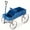Blue, variant on Wooden Flower Trolley with 4 Wheels - Mobile Planting Stand, 33lb Capacity, for Garden, Balcony, Terrace - Brown/Green/Red/Blue/Gray