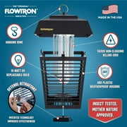 Flowtron Electric Bug Zapper Outdoor Insect Killer Lantern, 1/2 Acre Coverage, 15W UV Light, Black