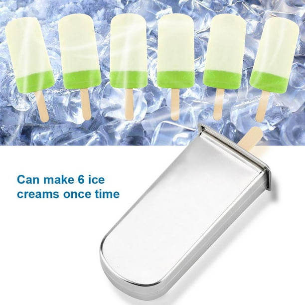 Máquina Para Hacer Helados De Acero Inoxidable, Herramienta Para Hacer Helados Con Estante Liso, 6 Helados Una Vez, Fácil Sellado, Máquina Para Hacer Helados DIY Para