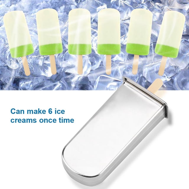 Máquina Para Hacer Helados De Acero Inoxidable, Herramienta Para Hacer Helados Con Estante Liso, 6 Helados Una Vez, Fácil Sellado, Máquina Para Hacer Helados DIY Para