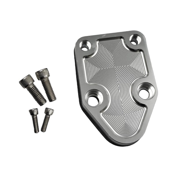 Bloque de bomba de combustible fuera de la placa,Bloque de bomba de combustible con placa de aleación de aluminio,Juego de placas de bloqueo de bomba de combustible,reemplazo directo,Placa de