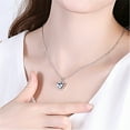 thumbnail image 1 of Collar para mujer, joyería para mujer, collar de cadena con colgante de corazón y piedra de cristal, joyería para mujer, 1 of 3