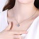 thumbnail image 1 of Collar para mujer, joyería para mujer, collar de cadena con colgante de corazón y piedra de cristal, joyería para mujer, 1 of 3