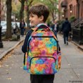 thumbnail image 6 of Chririnla Tie Dye multi-tasche Book Bag for School Hiking, Large Capacity Multi-Pocket Polyester Bookbag, 6 of 10