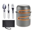 thumbnail image 1 of Juego de Utensilios de cocina kusrkot para acampar 5 piezas Mochilero Senderismo naranja, 1 of 8