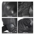 thumbnail image 3 of Guantes De 100% Piel De Cabra De Medio Dedo Para Moto, 3 of 5