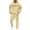 Set-A37Khaki, variant on Gamivast Men's Holiday Tracksuit Letter Print Hoodie and Joggers Soft Fleece Sweatsuit for Winter Party Festival Casual Daily Streetwear Outfit