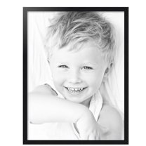 ArtToFrames 28" x 37" Black Steel Picture Frame, 28x37 inch Black MDF Poster Frame (WOM-4639),  Pack