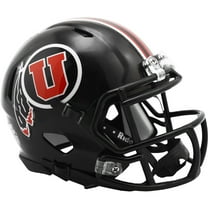 Utah Utes Black Riddell NCAA Speed Mini Helmet