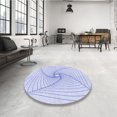 thumbnail image 4 of Ahgly Company Machine Washable Indoor Rectangle Transitional Lavender Blue Area Rugs, 5' x 7', 4 of 7