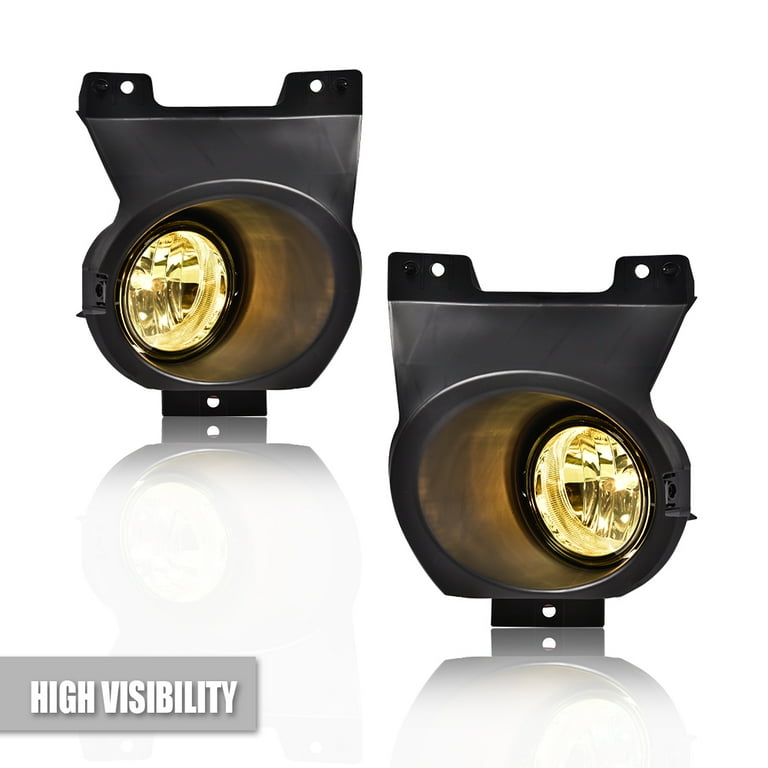 Complete Fog Light Kit For 2011-2014 Ford F-150 - Left & Right Lamps, Switch, Bezel, Wiring (Not Raptor)
