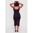 thumbnail image 3 of Women's Plus Size Sleeveless Knit Square Neck Bodycon Dress, 3 of 3