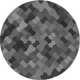 thumbnail image 1 of Ahgly Company Indoor Round Patterned Gray Area Rugs, 5' Round, 1 of 1