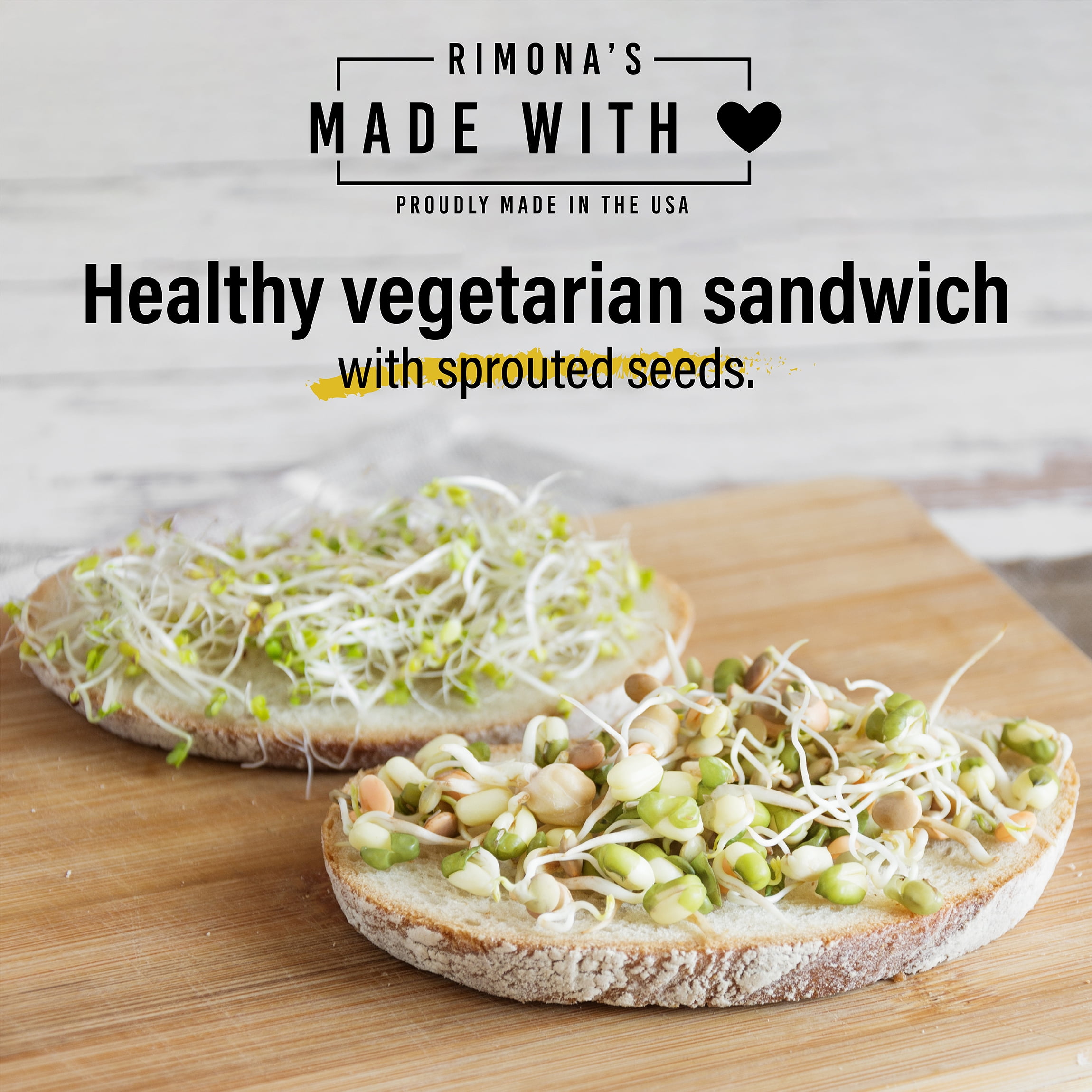 RIMONA'S 316 Sprouting Lids For Wide Mouth Mason Jars - Stainless Steel Mesh Strainers