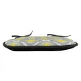 thumbnail image 3 of Ikat Chair Seating Cushion, Repeating Ikat Shapes Tied into Bundles Old Form of Textile Historical Tribal, Soft Seat Pads for Office with Anti-slip Backing, 16"x16", Grey White Yellow, by Ambesonne, 3 of 7