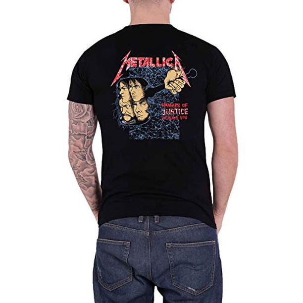 Metallica T Shirt and Justice for All Original Band Logo Official