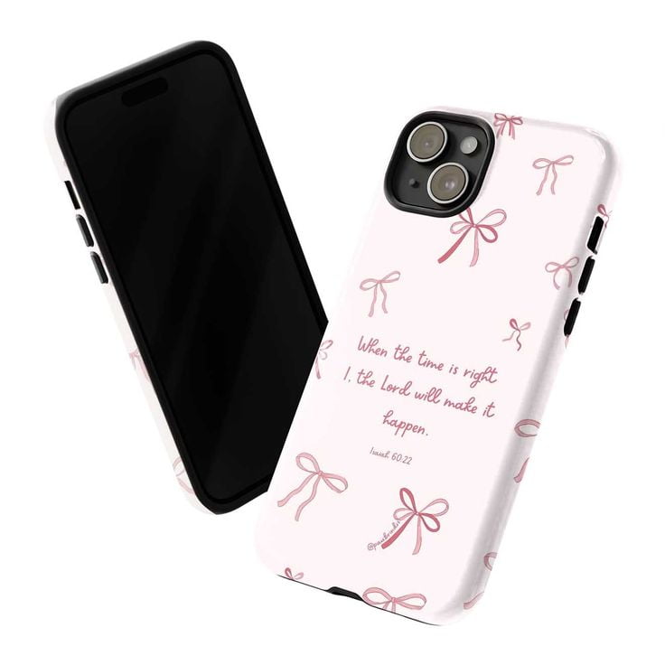 Pink Bow Bible Verse Phone Case, Cute Feminine Faith-Based Design for iPhone 16 15 14 13 12 11 Pro Plus Mini - Walmart.com Pink Bow Bible Verse Phone Case, Cute Feminine Faith-Based Design for iPhone 16 15 14 13 12 11 Pro Plus Mini - Walmart.com