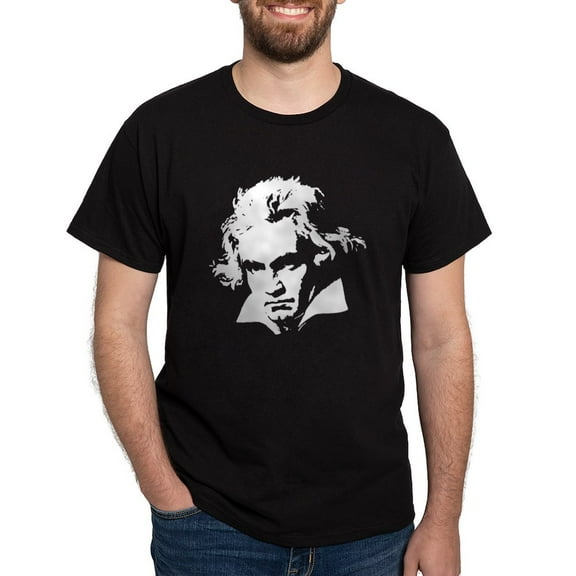 CafePress - Beethoven Dark T Shirt - Men's Classic Graphic Cotton T-Shirt