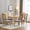 Denim Blue, variant on Christopher Knight Home Vintage Upholstered Dining Chairs, Cane Backrest, Solid Wood Frame, Greyish Green, Set of 2