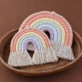 thumbnail image 5 of Tapiz de macramé de arcoíris para colgar en la pared, decoración del hogar de estilo nórdico Bih, 5 of 5