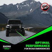 Rhnio USA Heavy-Duty Tow Strap, 2in x 20ft, 10,321lbs Capacity with Hooks