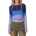 thumbnail image 1 of SUNSIOM T-Shirts Basiques Ajustés Décontractés pour Femmes Printemps Automne Manches Longues Col Rond Streetwear, 1 of 9