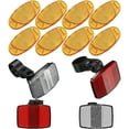 thumbnail image 1 of MasteelfCA 1 Set Bike Front And Rear Reflectors Kit Warning Lens for Road Bike Mountain Bike, 1 of 7