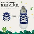 thumbnail image 4 of Toddler Sneakers for Girls Boys, Kids Canvas Fashion Shoes Elastic Straps Laces Slip On Lightweight Comfortable Low Top Classic Casual Walking Shoes, 4 of 6