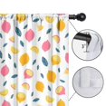 thumbnail image 4 of Blackout Kids Curtains,Yellow Pink Lemon Fruit Leaves White Pattern Childrens Insulated Curtains Set Of 2,Bedroom Essentials,Toddler Room Decor 42"x84", 4 of 5