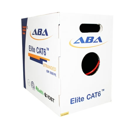 Infinity Cable CAT6 550MHz 24AWG Stranded CM 100% Bare Copper  Bulk Cable 1000ft  Kink-free (Reelex II) Pull Box  Red price history on PriceWatchPro