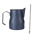 thumbnail image 2 of Coffee Milk Frothing Pitcher 450Ml Espresso Steaming Pitcher Stainless Steel Prussian Blue, 2 of 4