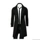 thumbnail image 4 of Winter Men Slim Stylish Trench Coat Double Breasted Long Jacket Coat XL, 4 of 5
