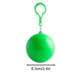 thumbnail image 3 of CSStudio Portable Disposable Raincoat Ball Keychain, PE Waterproof Emergency Rain Poncho with Hook for Backpack, Compact Outdoor Rain Gear for Travel Camping Hiking, Single Unit, 3 of 6
