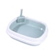 thumbnail image 4 of Caja de arena para gatos Sunnimix semicerrada Contenedor de arena de Cara alta Bandeja de arena azul, 4 of 8