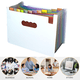 thumbnail image 4 of Carpeta de archivos expandible con etiquetas adhesivas, organizador de archivos, carpeta de archivo expandible, 4 of 5