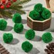 thumbnail image 5 of 24 bolas de pompones verdes de lana a granel de 4 cm, de fieltro suave, esponjosas y redondas, hechas a mano, para colgar., 5 of 7