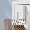 thumbnail image 2 of Outstar Over The Door Hangers for Clothes 2 Pack,Foldable Over The Door Drying Rack with Towel Racks, Metal Over The Door Clothes Hanger for Laundry Bathroom Bedroom Travel Hangers(Cream), 2 of 8
