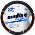thumbnail image 2 of Custom Grip Couvre volant TPE Core chrome grain de bois noir, 2 of 5